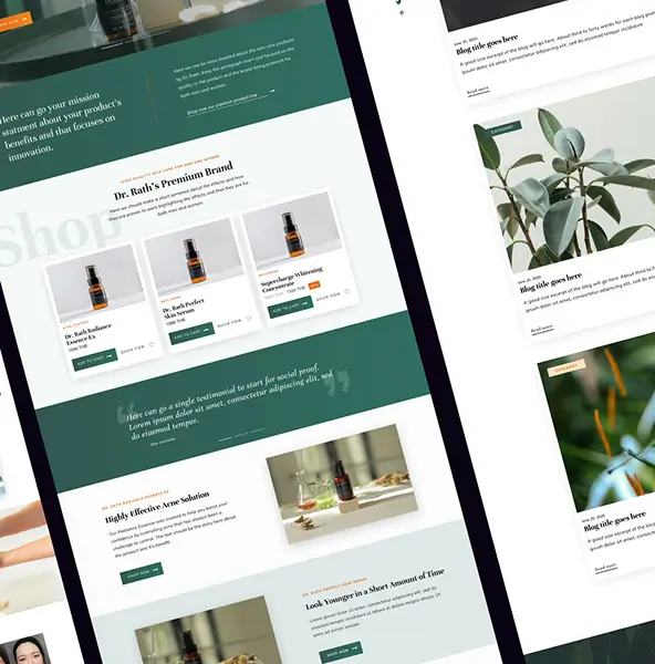 website wireframe